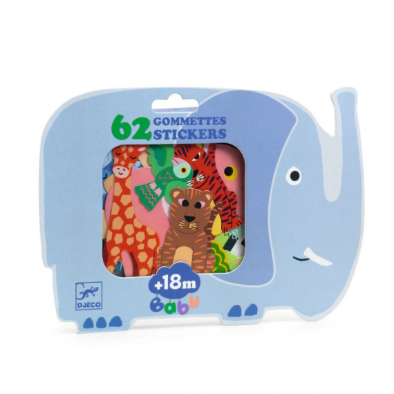 Gommettes animaux de la savane 18 mois