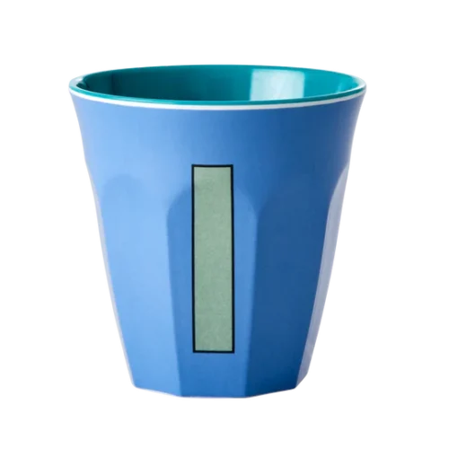Verre Alphabet I Bleu - RICE
