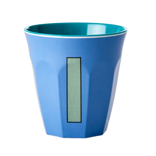Verre Alphabet I Bleu - RICE