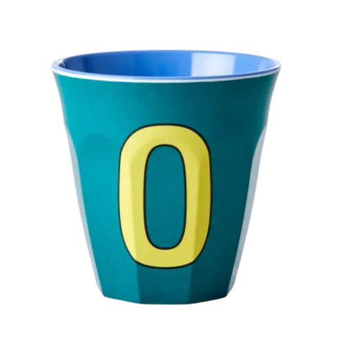 Verre Alphabet O Bleu - RICE