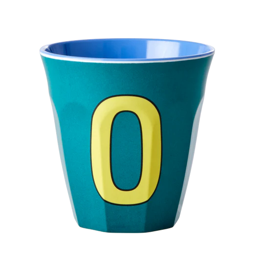 Verre Alphabet O Bleu - RICE