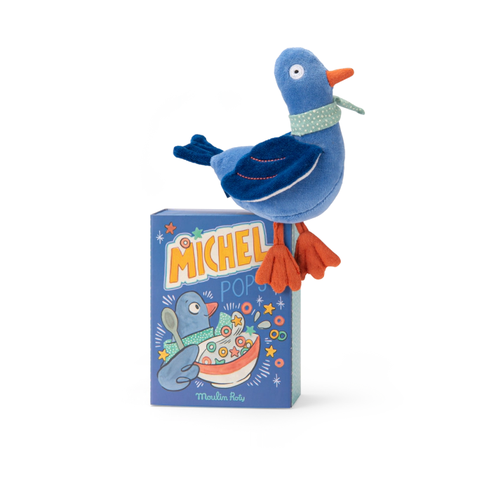 Poupée Hochet Pigeon Michel Puce et Pilou - MOULIN ROTY – Image 2