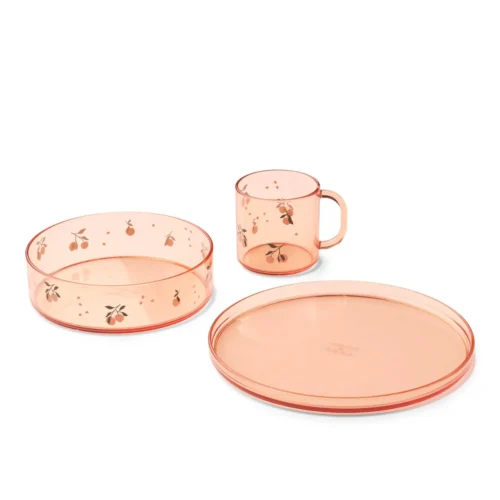 Set de repas Siva Tritan Peach - LIEWOOD