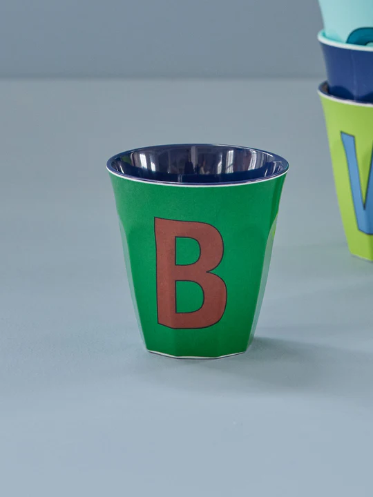 Verre Alphabet B Bleu - RICE – Image 2
