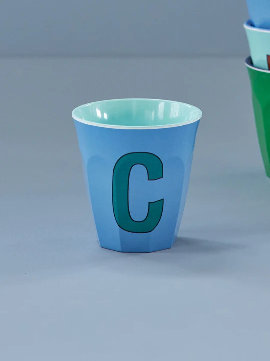 Verre Alphabet C Bleu - RICE – Image 2