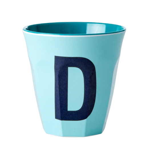 Verre Alphabet D Bleu - RICE