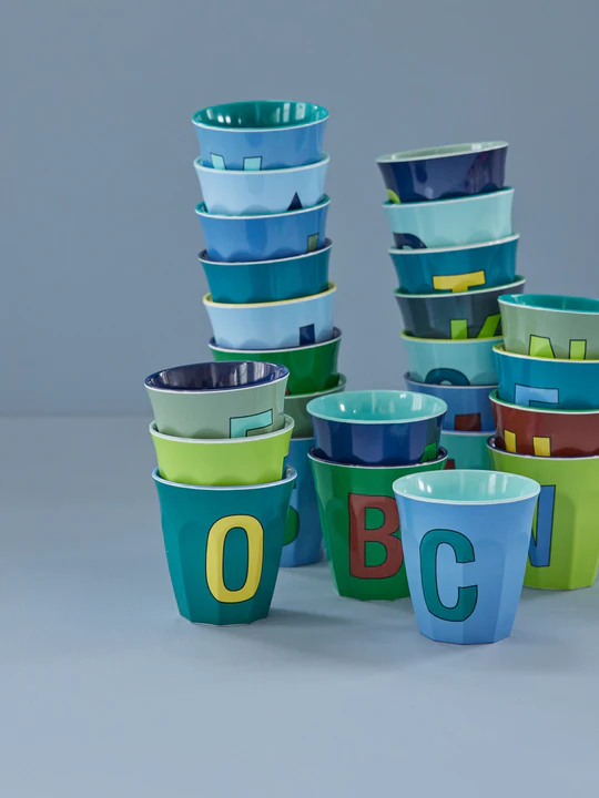 Verre Alphabet G Bleu - RICE – Image 3
