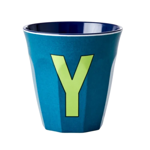 Verre Alphabet Y Bleu - RICE