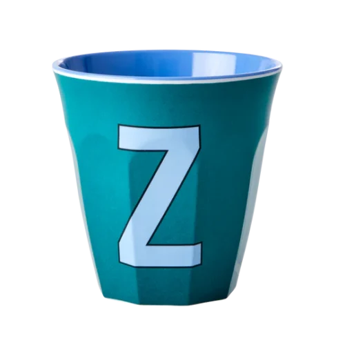 Verre Alphabet Z Bleu - RICE