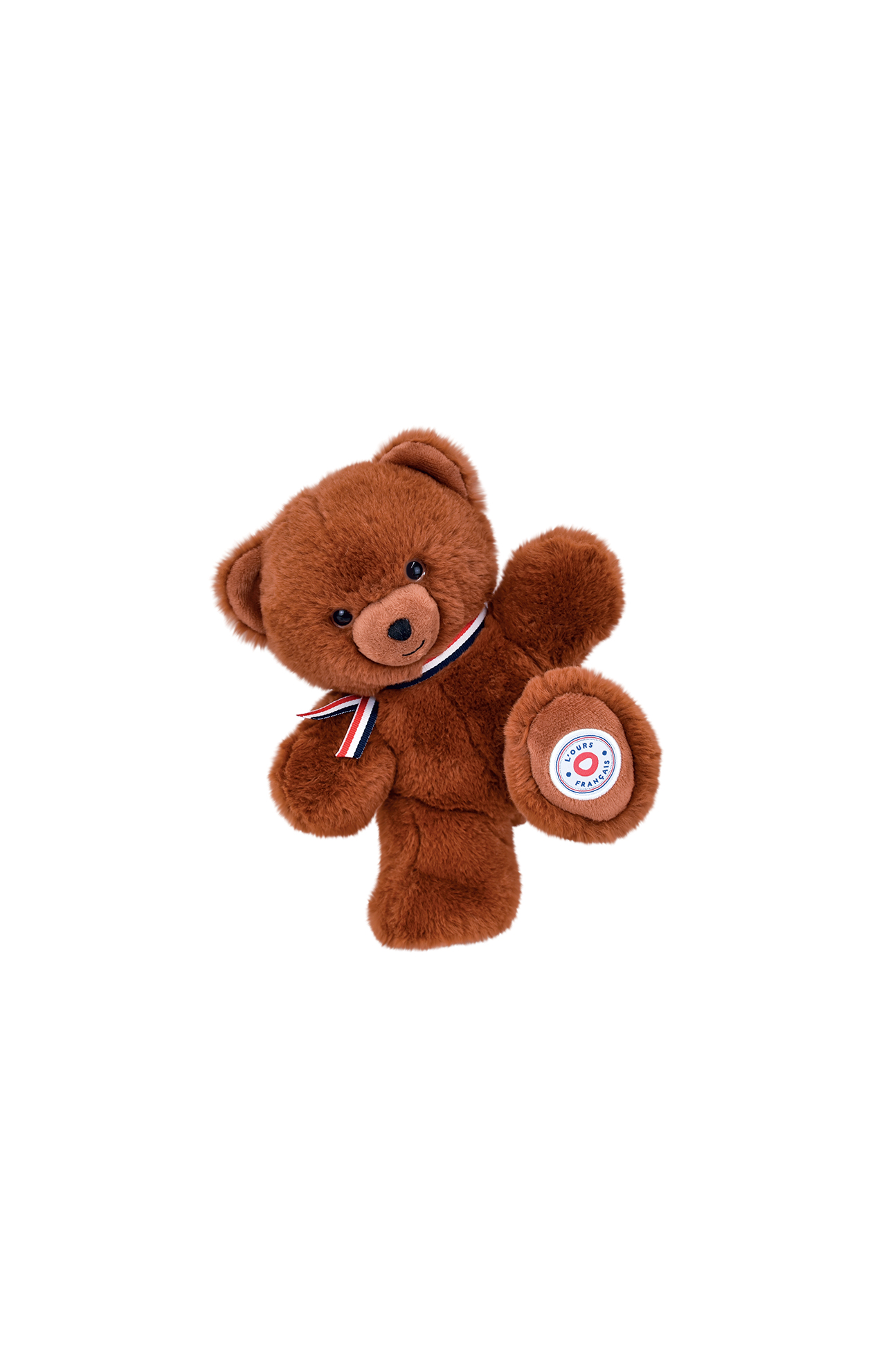 Ours En Peluche Ancien JPMPARIS Massy - 18 Cm - Avec étiquette - France