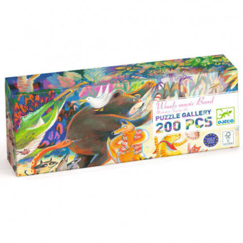 Puzzle Gallery Woods Music Band 200 pcs - DJECO