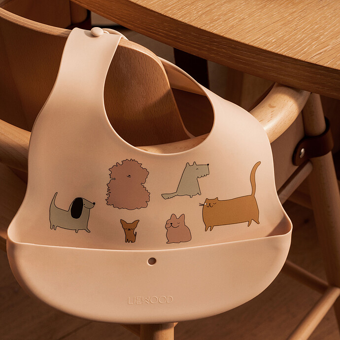 Lot de 2 bavoirs silicone cats and dogs - LIEWOOD – Image 4