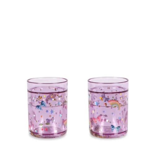 Lot de 2 gobelets pailletés rainbow twinkle - KONGES SLOJD