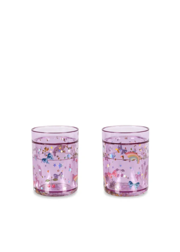 Lot de 2 gobelets pailletés rainbow twinkle - KONGES SLOJD