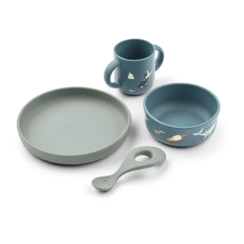 SET REPAS EN SILICONE ARTIC / OCEAN - LIEWOOD