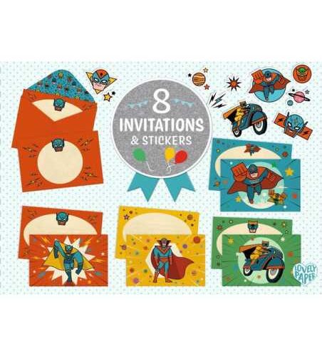 INVITATIONS POW BANG - DJECO