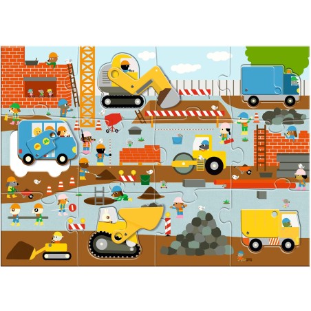 PUZZLE GEANT LE CHANTIER - DJECO – Image 3