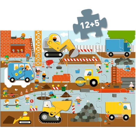 PUZZLE GEANT LE CHANTIER - DJECO – Image 5