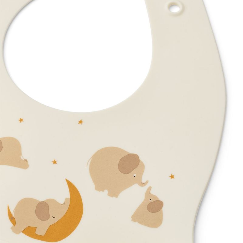Lot de 2 bavoirs silicone elephant creme de la creme - LIEWOOD – Image 3