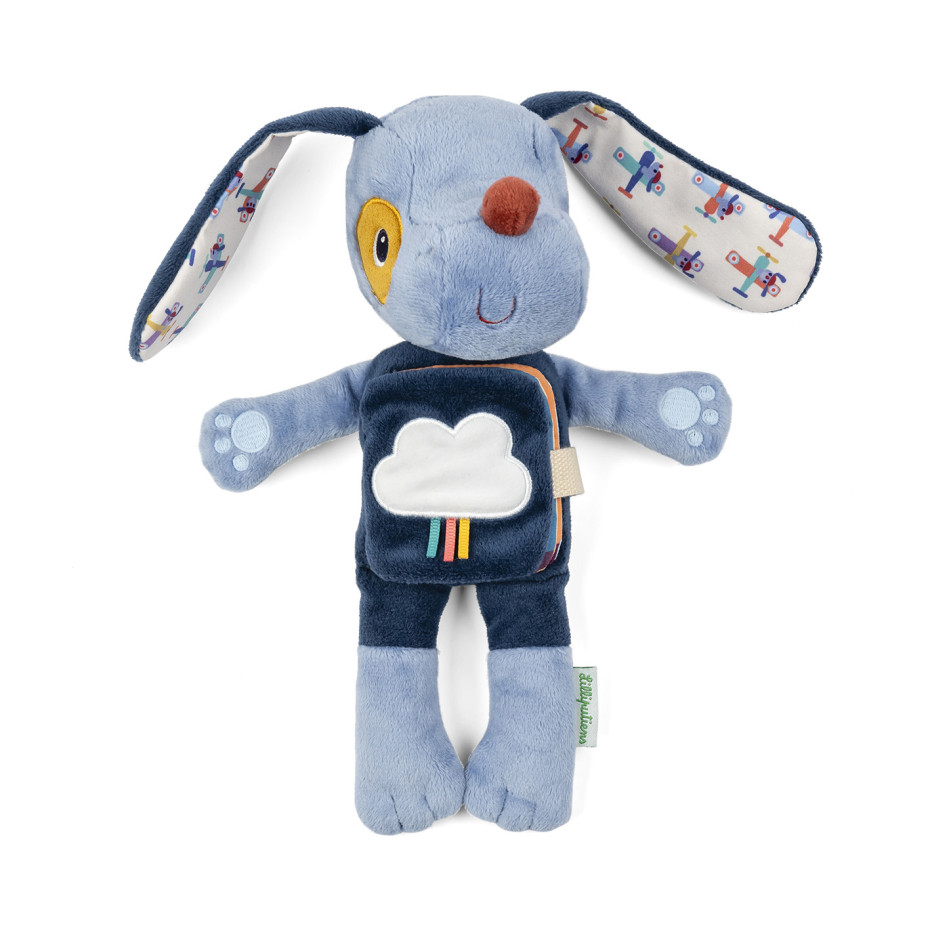 Peluche phosphorescente et livre en tissu Jules - LILLIPUTIENS