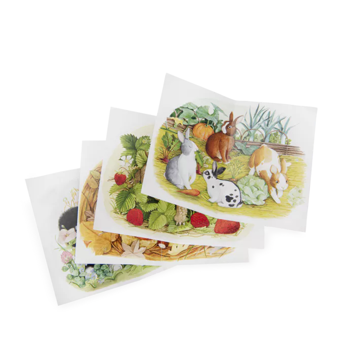 4 Mini puzzles des animaux 4x12 - Le Jardin du Moulin - MOULIN ROTY – Image 2