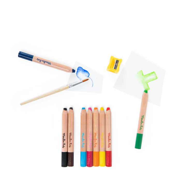 9 Crayons de couleur 3 en 1 - MOULIN ROTY – Image 4