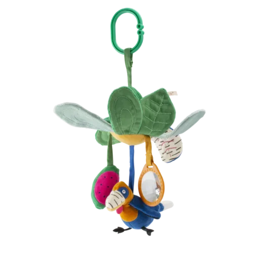 Peluche Fleur d'activit&eacute;s &agrave; suspendre - La for&ecirc;t Mawa - MOULIN ROTY