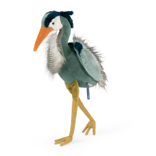 Peluche H&eacute;ron - Tout autour du monde - MOULIN ROTY