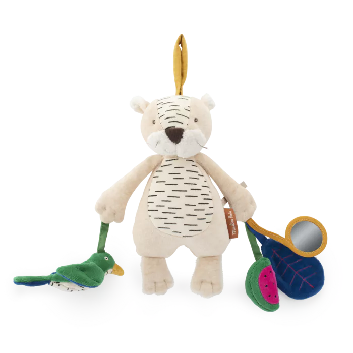 Peluche Tigre Baboo d'activités à suspendre - La forêt Mawa - MOULIN ROTY