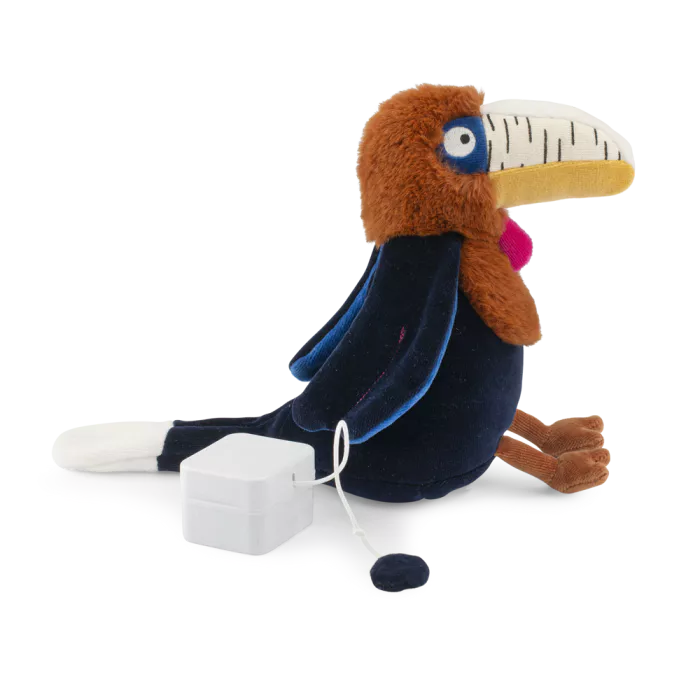 Peluche musicale Calao Litchi - La forêt Mawa - MOULIN ROTY – Image 2
