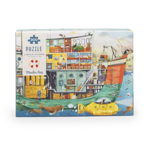 Puzzle le bateau l'explorateur 200 pi&egrave;ces - Le jardin du moulin - MOULIN ROTY