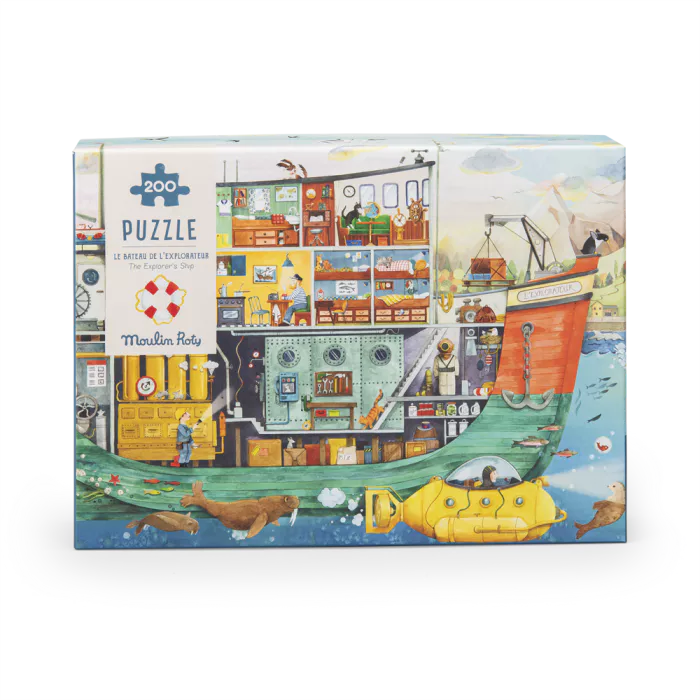 Puzzle le bateau l'explorateur 200 pièces - Le jardin du moulin - MOULIN ROTY