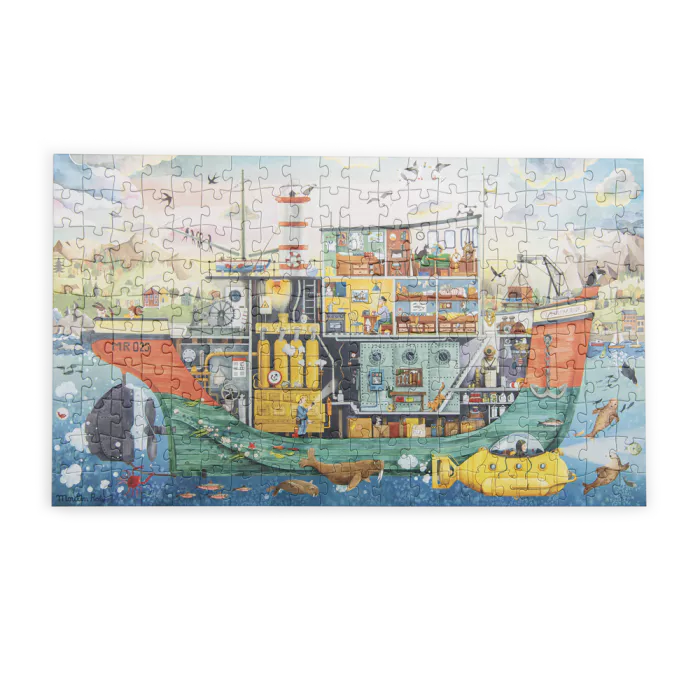 Puzzle le bateau l'explorateur 200 pièces - Le jardin du moulin - MOULIN ROTY – Image 2