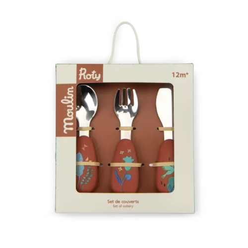 Set Couverts Silicone La for&ecirc;t Mawa - MOULIN ROTY