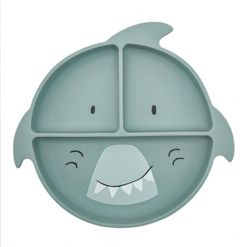 Assiette ventouse silicone compartiment Mr Requin - TRIXIE