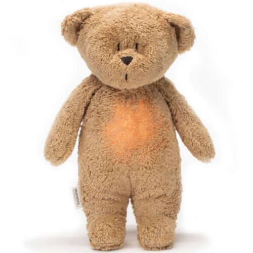 Moonie l'ourson magique avec sons & lumières nature bio Cappuccino - BB&co