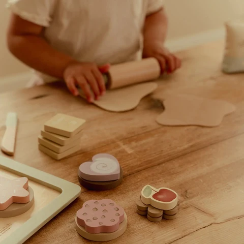 Set de patisserie en bois multicolore – Image 4
