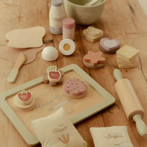 Set de patisserie en bois multicolore – Image 2