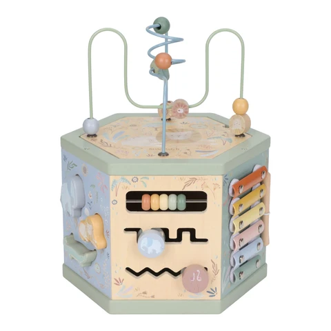 Cube d'activités en bois Safari