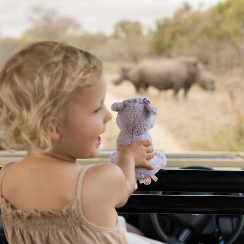Peluche hippopotame douce et câline Safari – Image 7