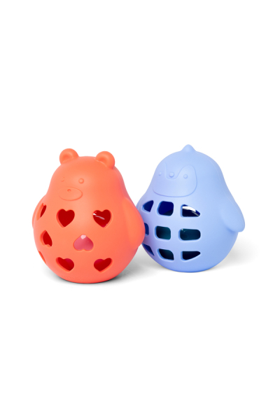 Lots de hochets 3D Ours et pingouin