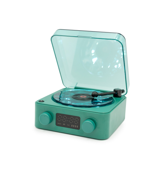 MAGIC WAVE Haut-parleur sensoriel au look rétro vert