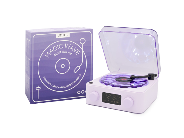 MAGIC WAVE Haut-parleur sensoriel au look rétro violet – Image 2