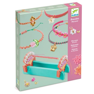 Bracelets macramé roses – Image 2