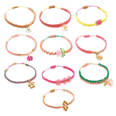 Bracelets macramé roses – Image 4