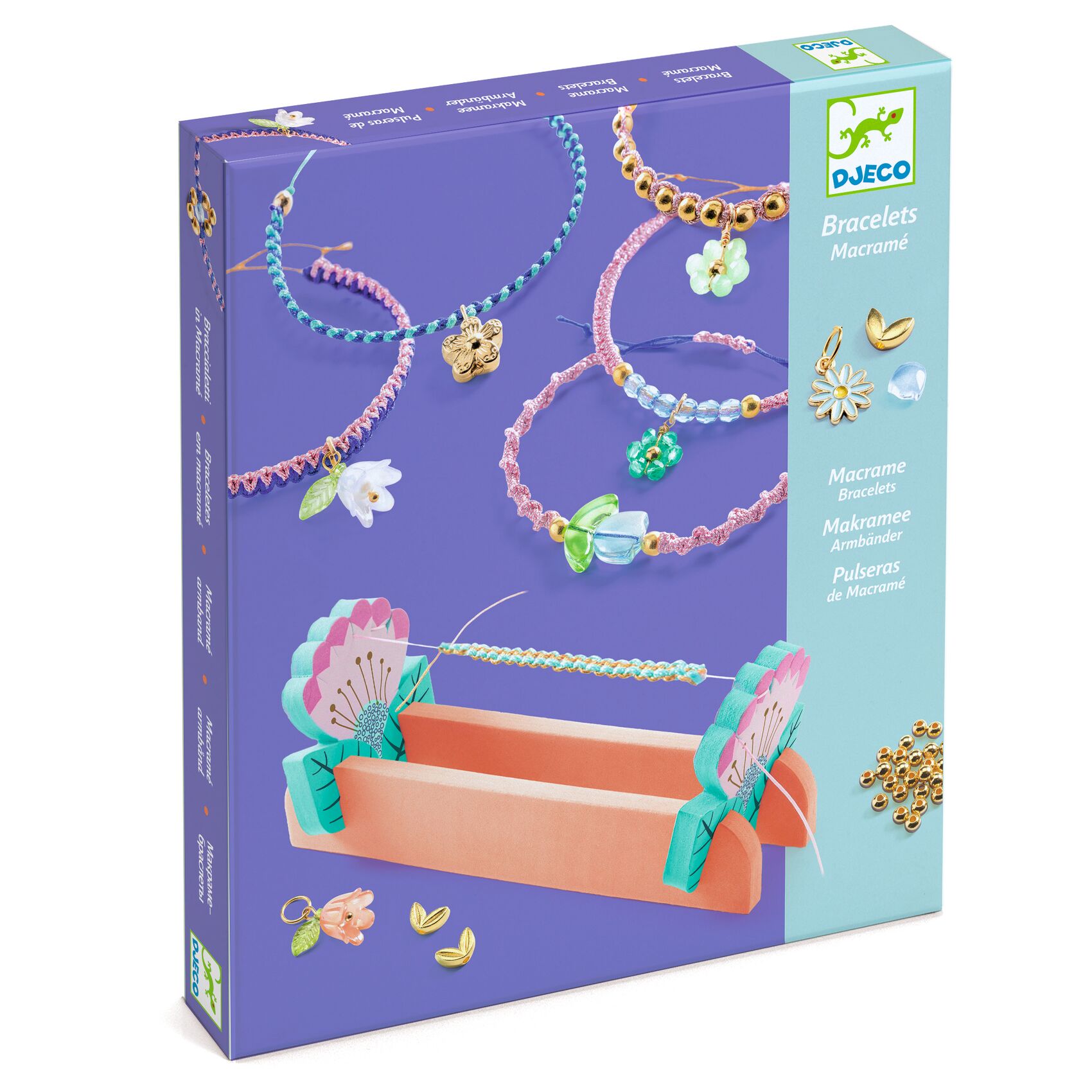 Bracelets macramé bleus – Image 2