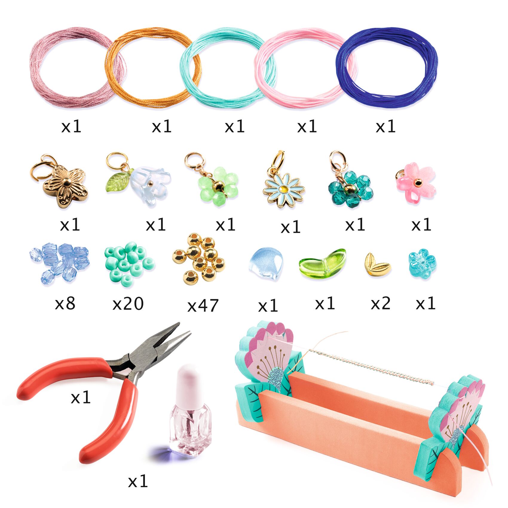 Bracelets macramé bleus – Image 3