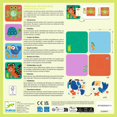 Tableaux de feutrine Animaux tout doux – Image 4