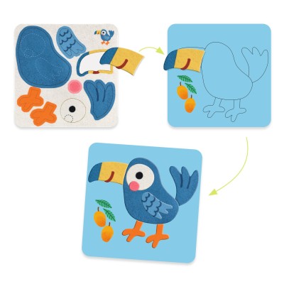 Tableaux de feutrine Animaux tout doux – Image 3