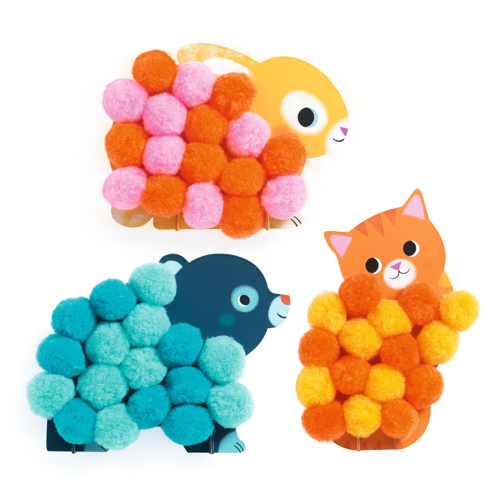 Collage de pompons Animaux et ronds pompons – Image 4